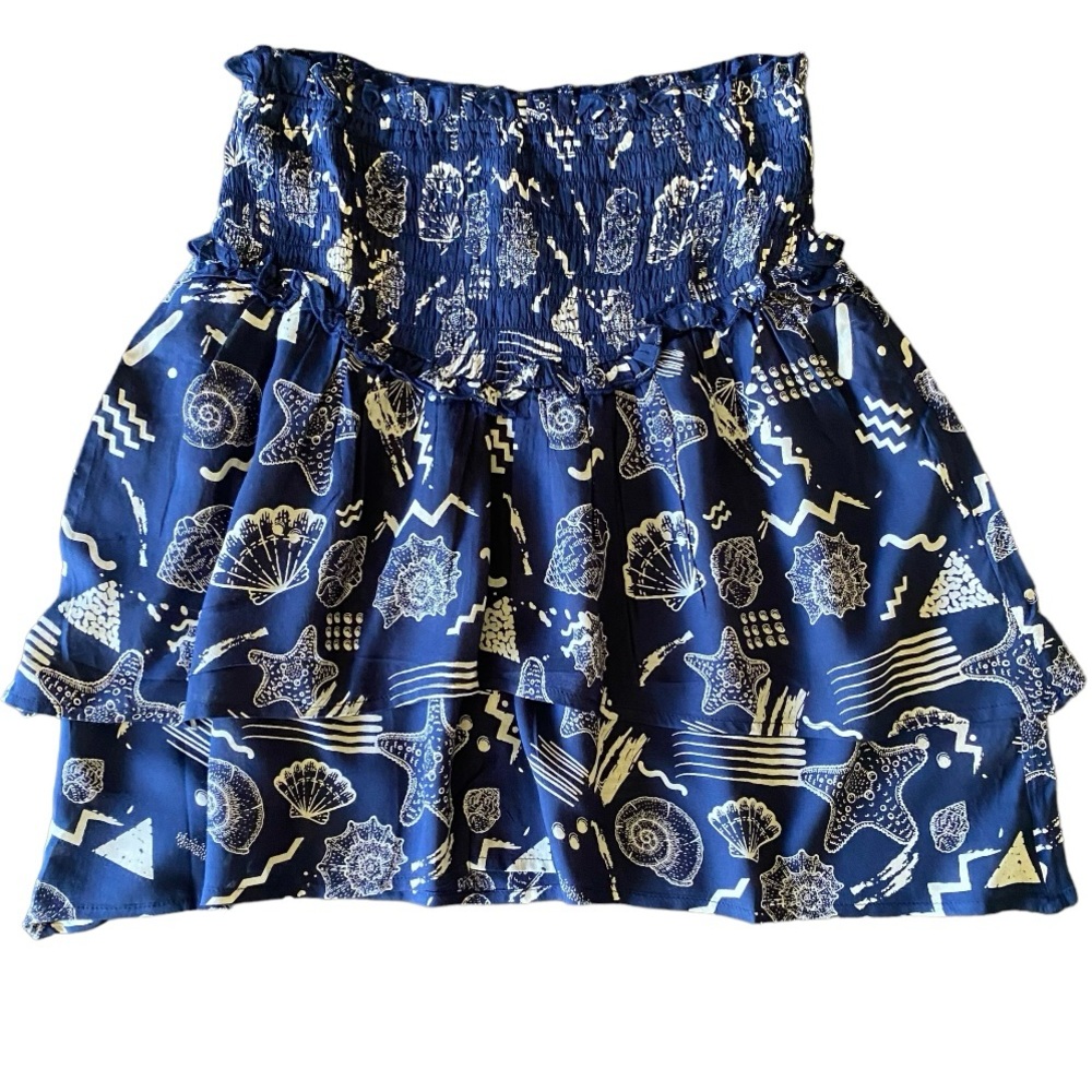 💙HOST PICK💙 NWT Elan Navy Tiered Smocked Skirt